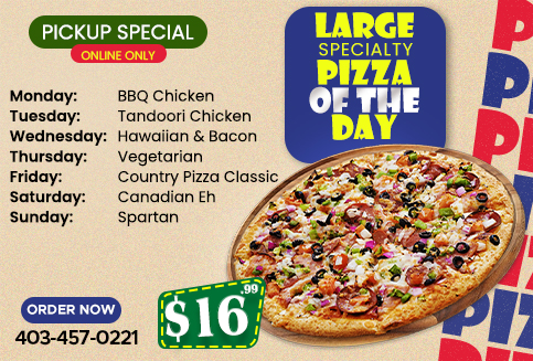 Pizza of the day